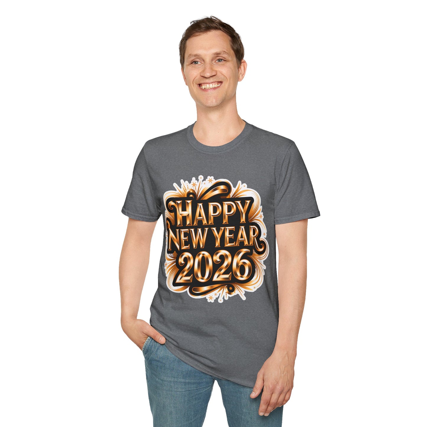 Happy New Year2026 Unisex Softstyle T-Shirt