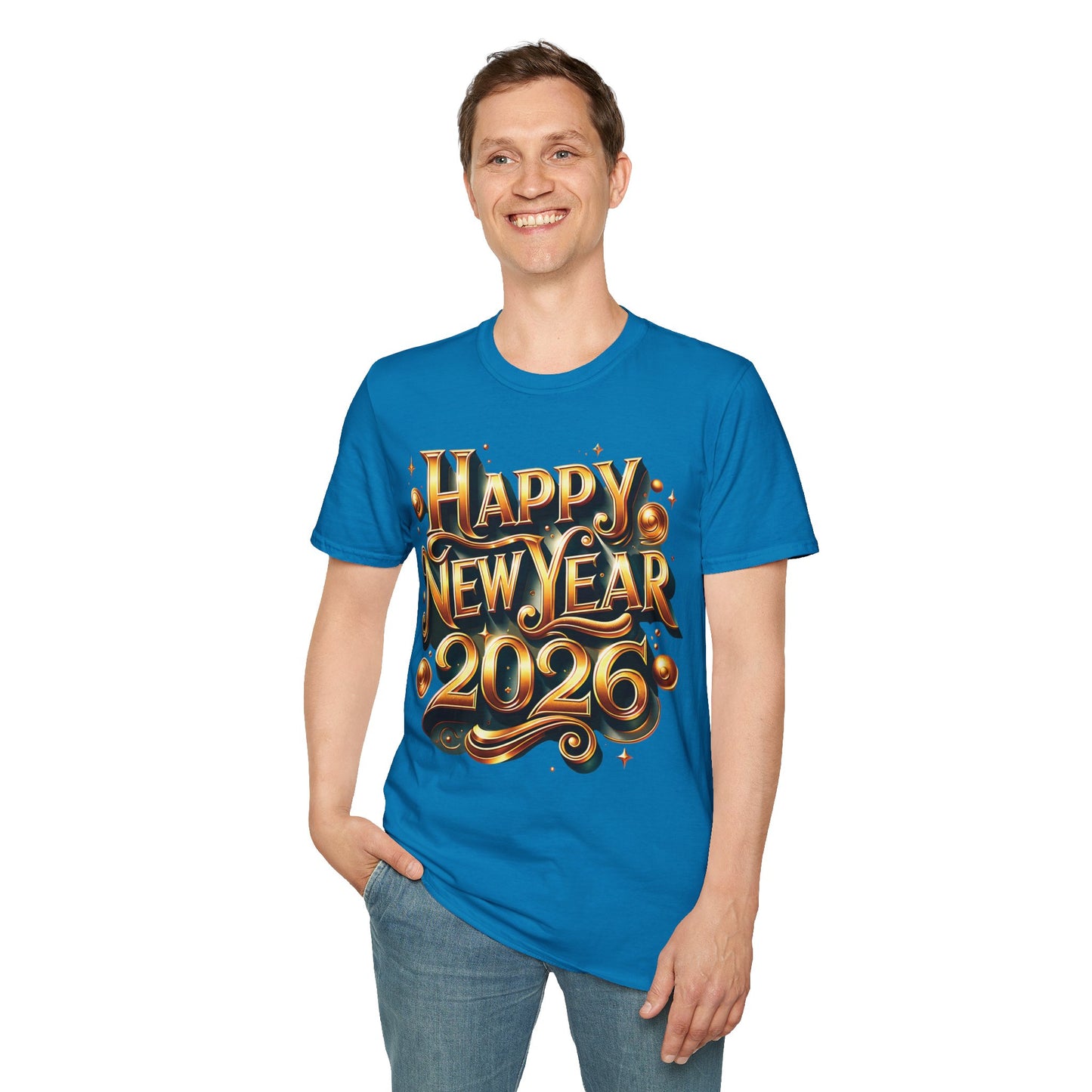 Happy New Year 2026 Unisex Softstyle T-Shirt