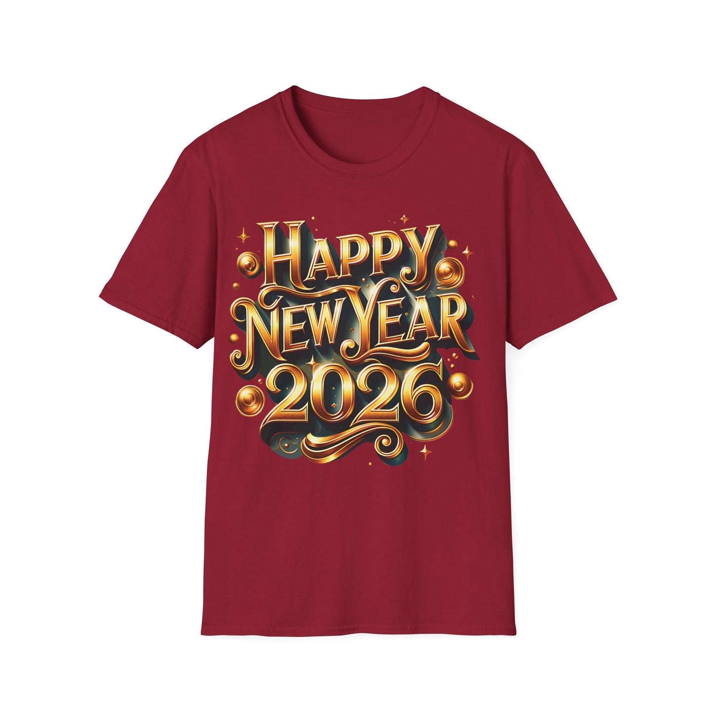 Happy New Year 2026 Unisex Softstyle T-Shirt