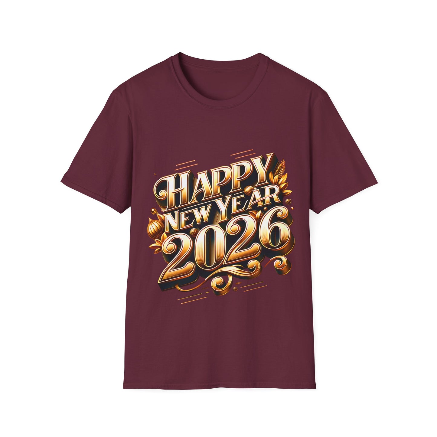 Happy New Year 2026 Unisex Softstyle T-Shirt