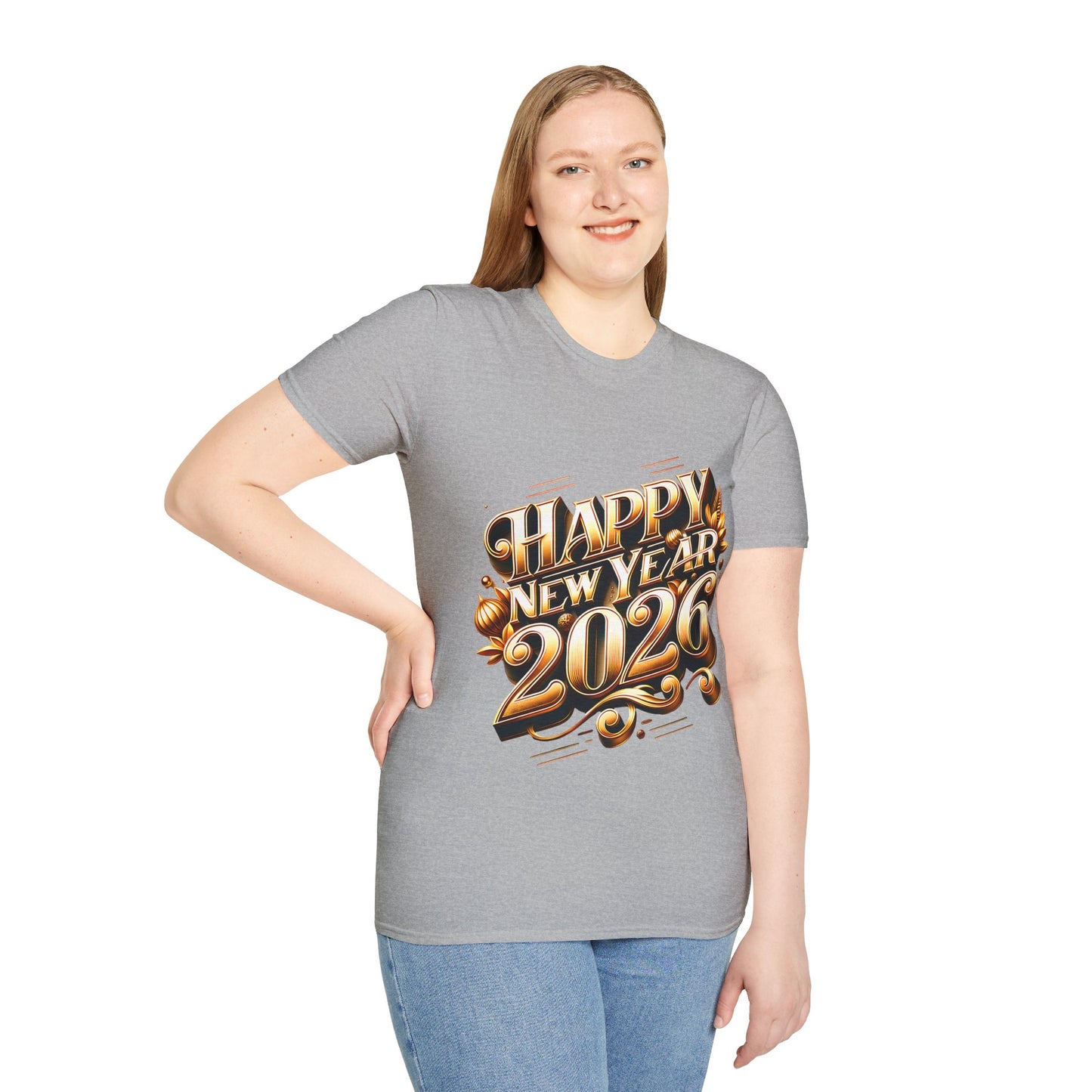 Happy New Year 2026 Unisex Softstyle T-Shirt