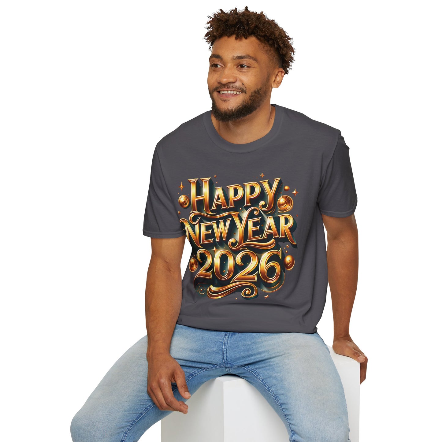 Happy New Year 2026 Unisex Softstyle T-Shirt
