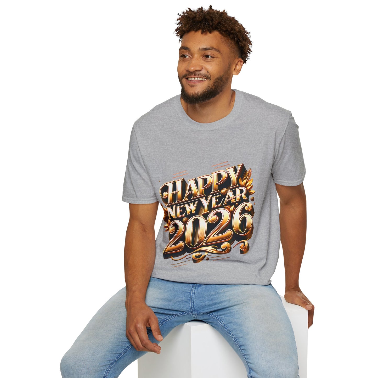 Happy New Year 2026 Unisex Softstyle T-Shirt