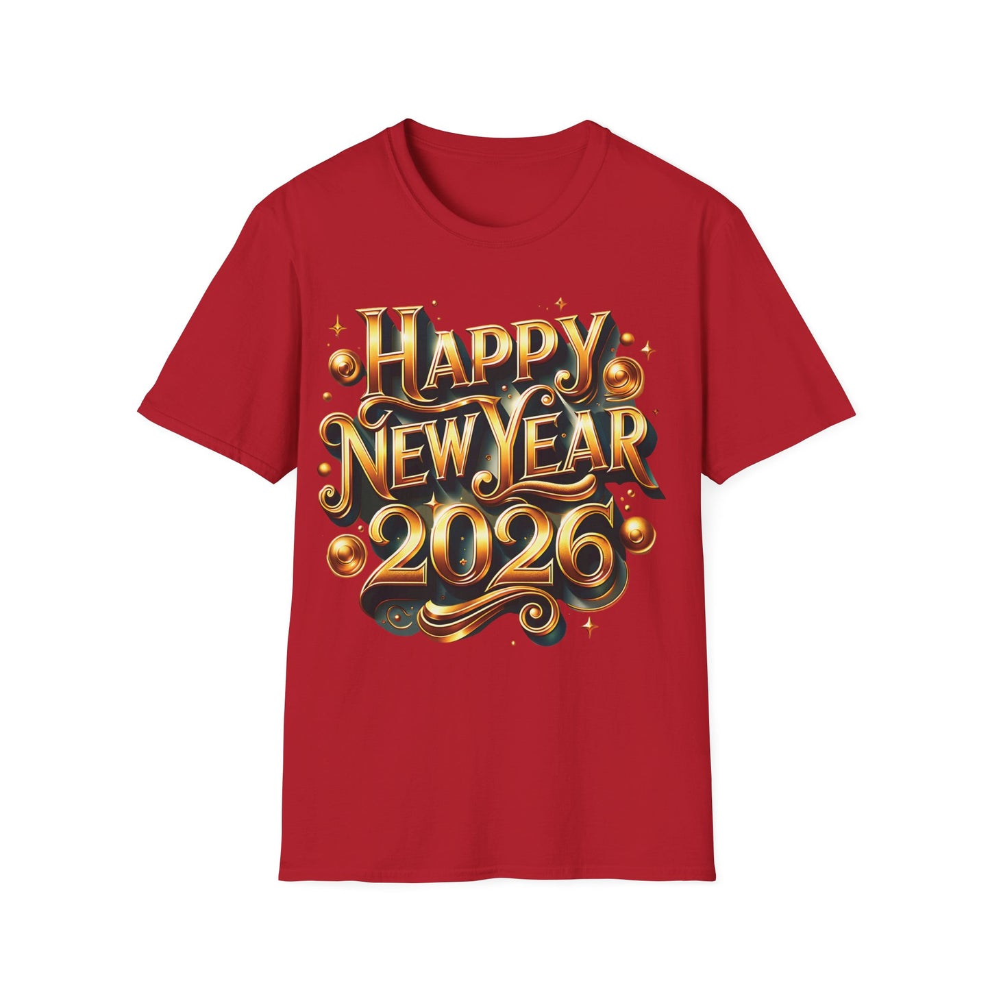 Happy New Year 2026 Unisex Softstyle T-Shirt