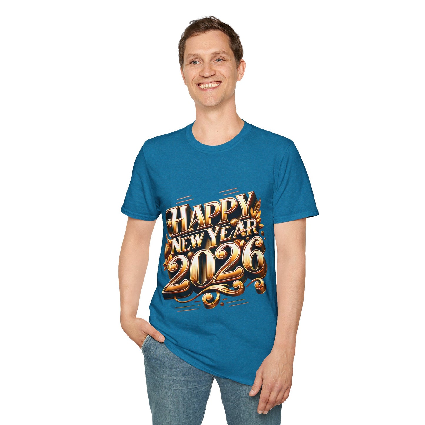 Happy New Year 2026 Unisex Softstyle T-Shirt