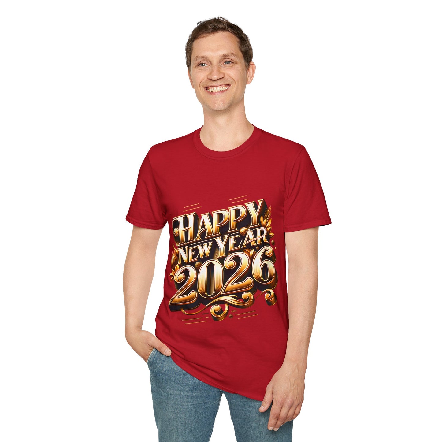 Happy New Year 2026 Unisex Softstyle T-Shirt