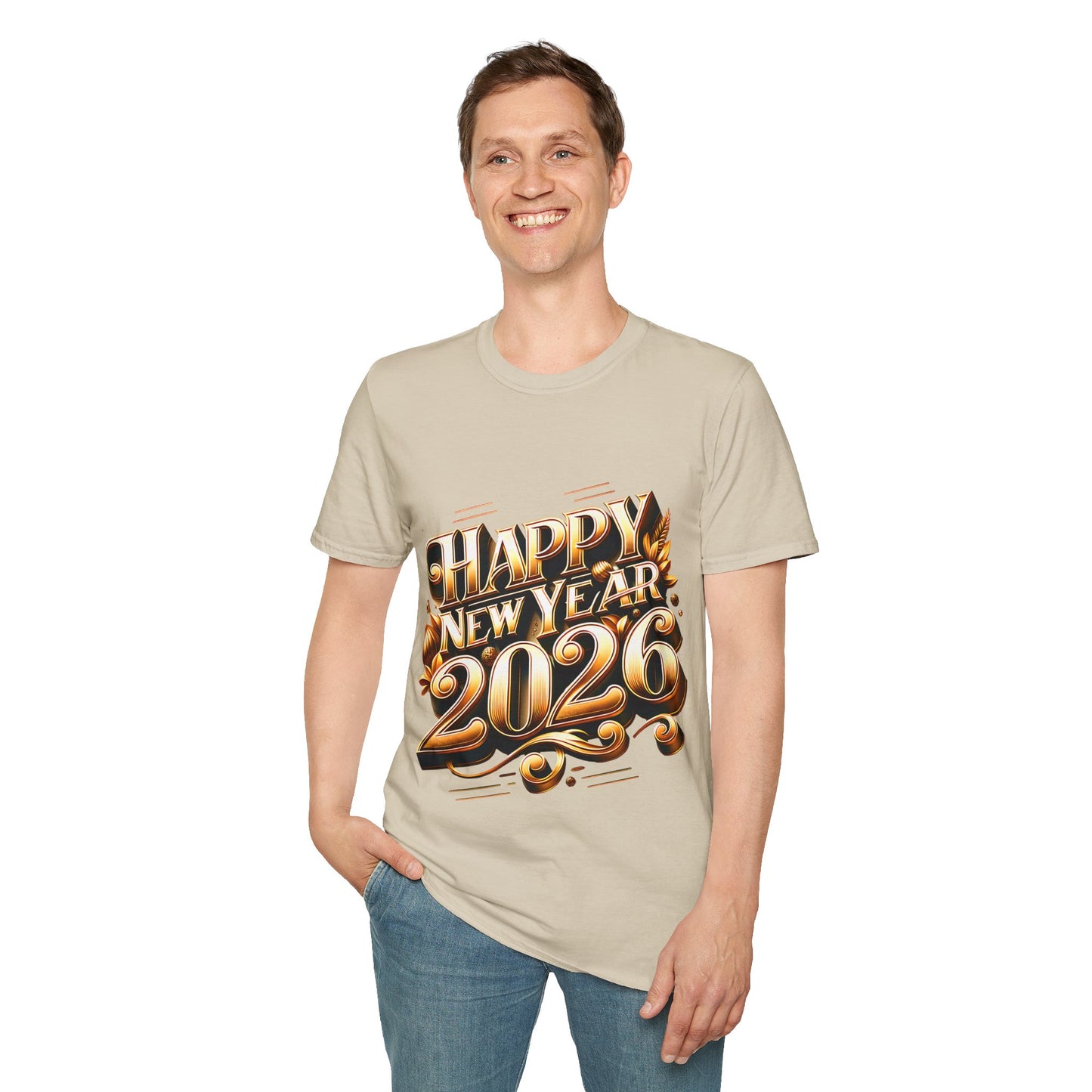 Happy New Year 2026 Unisex Softstyle T-Shirt