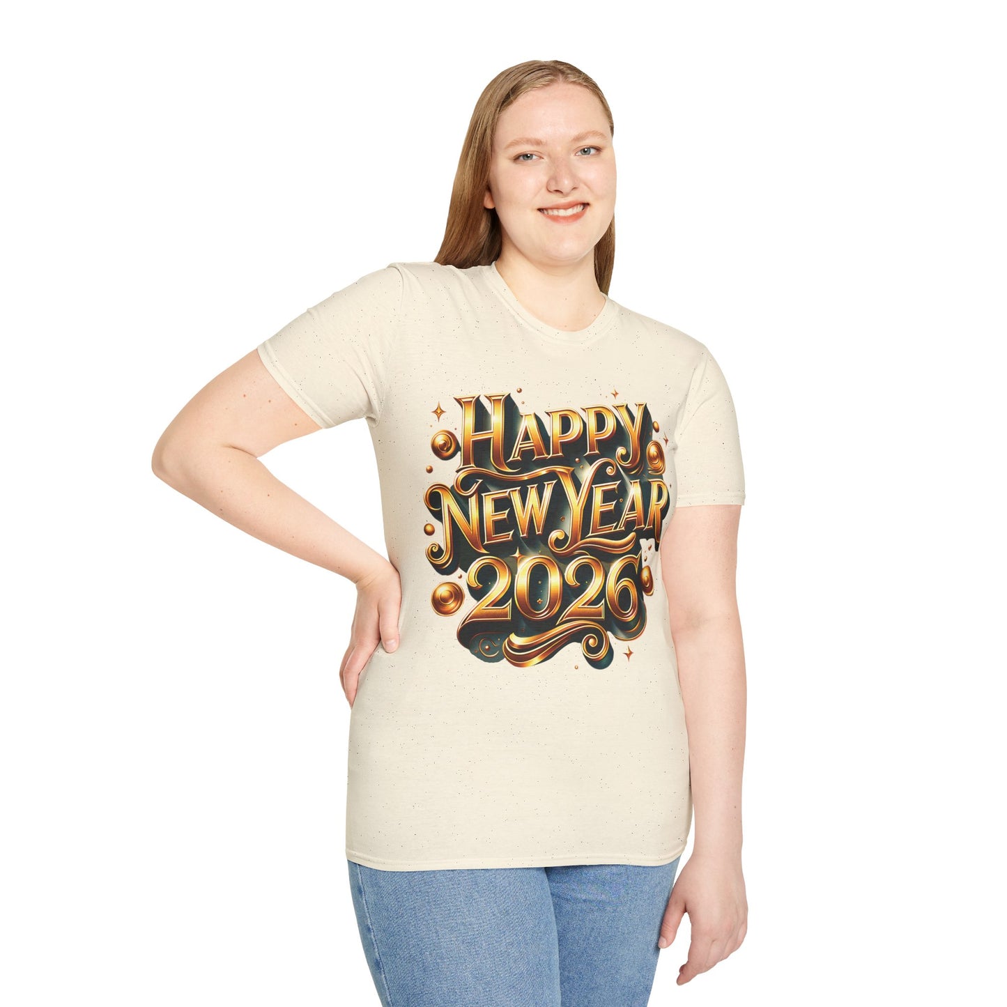 Happy New Year 2026 Unisex Softstyle T-Shirt
