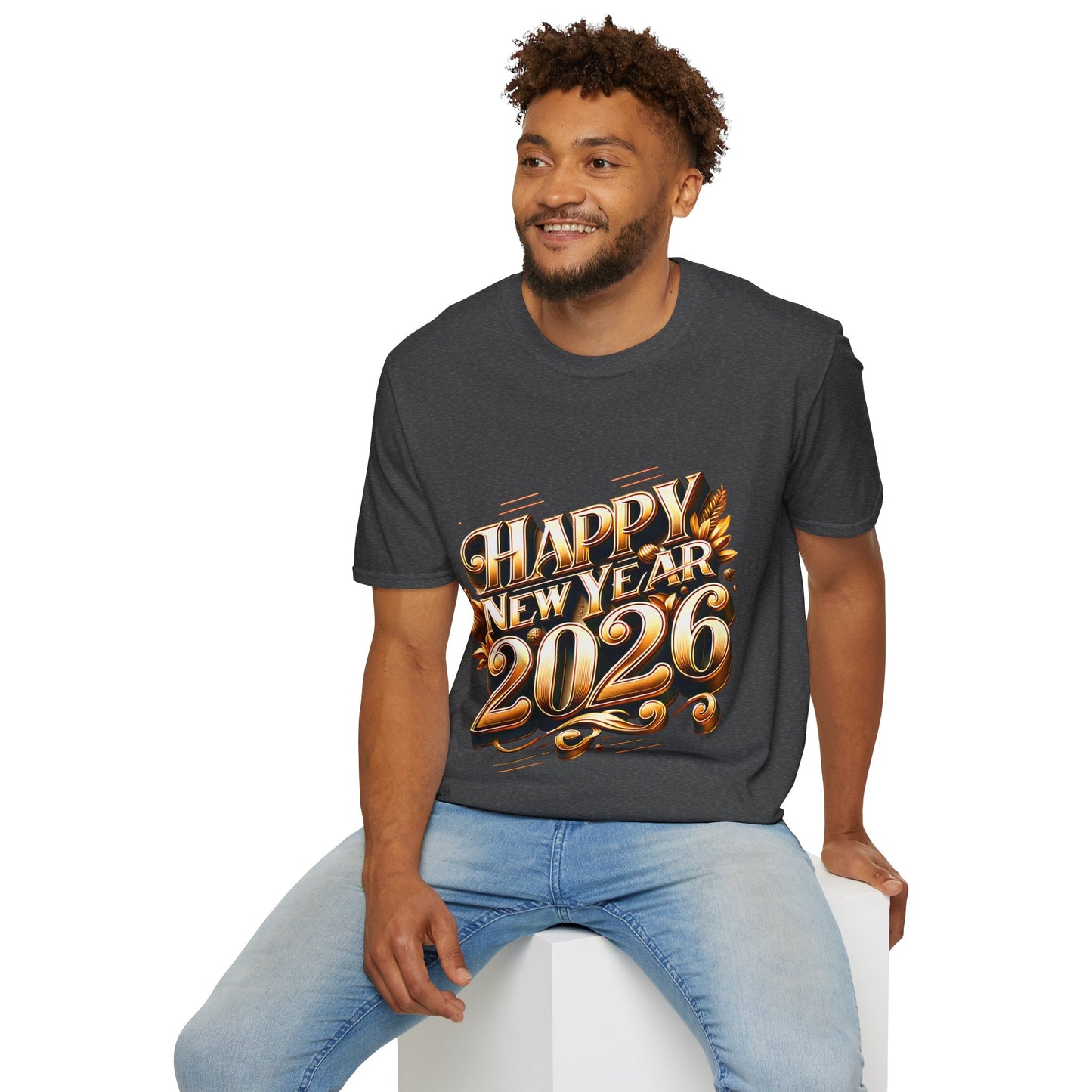 Happy New Year 2026 Unisex Softstyle T-Shirt