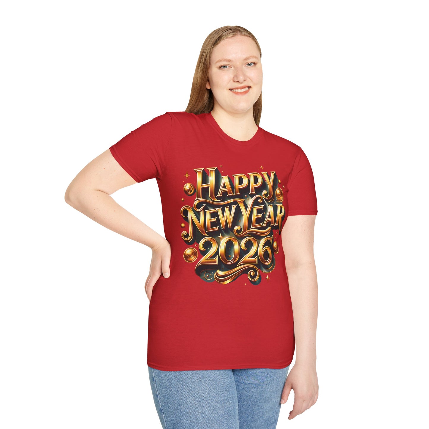 Happy New Year 2026 Unisex Softstyle T-Shirt