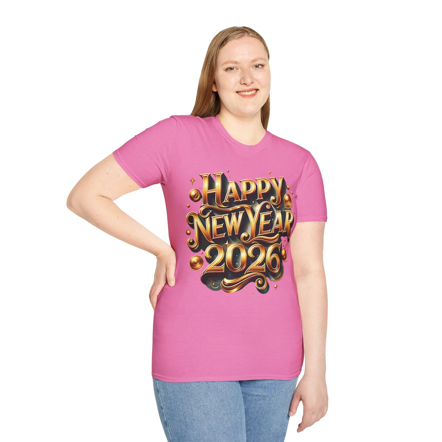 Happy New Year 2026 Unisex Softstyle T-Shirt