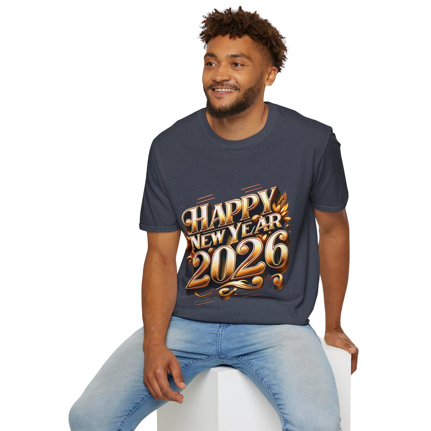Happy New Year 2026 Unisex Softstyle T-Shirt