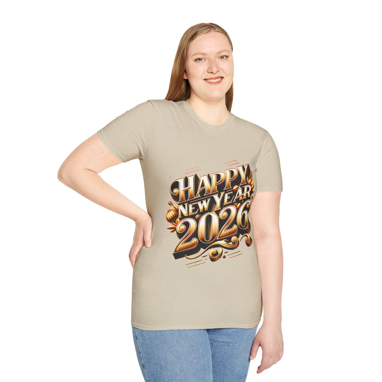 Happy New Year 2026 Unisex Softstyle T-Shirt
