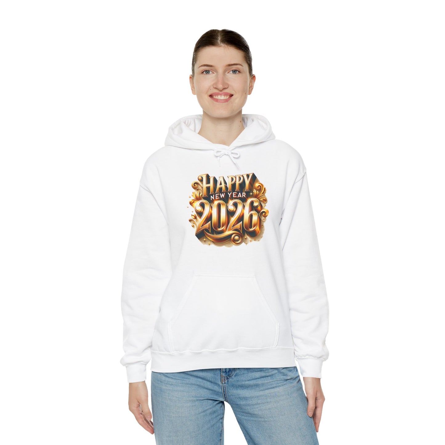 Happy New Year 2026 Hooded