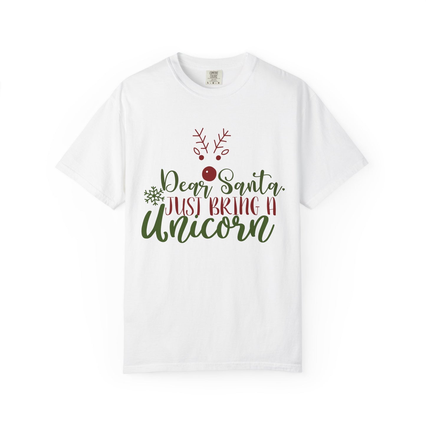 Christmas Graphic T-Shirt — “Dear Santa Just Bring A Unicorn” / “Dear Santa I Can Explain” Holiday Tee