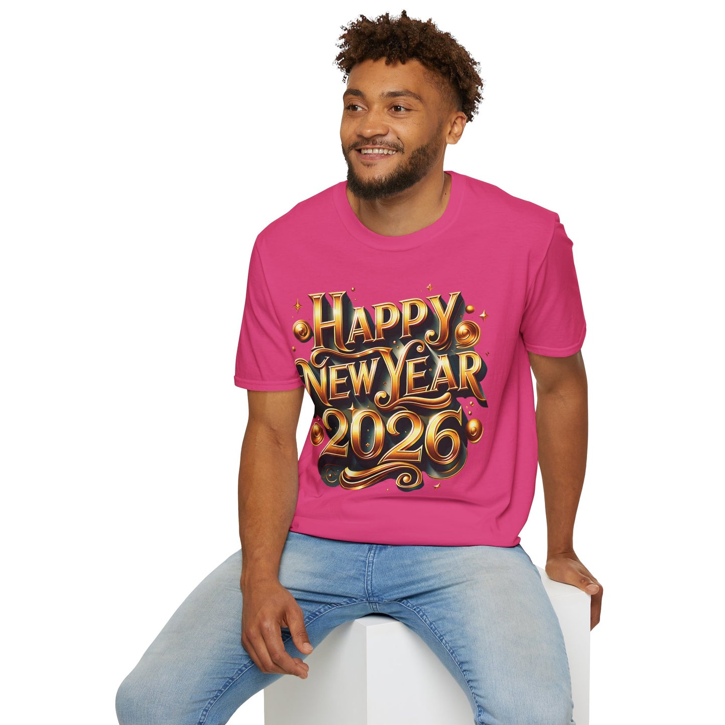 Happy New Year 2026 Unisex Softstyle T-Shirt