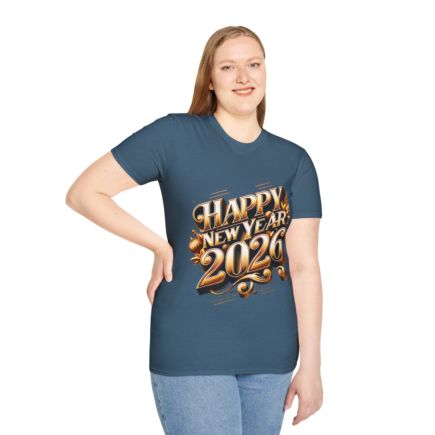Happy New Year 2026 Unisex Softstyle T-Shirt