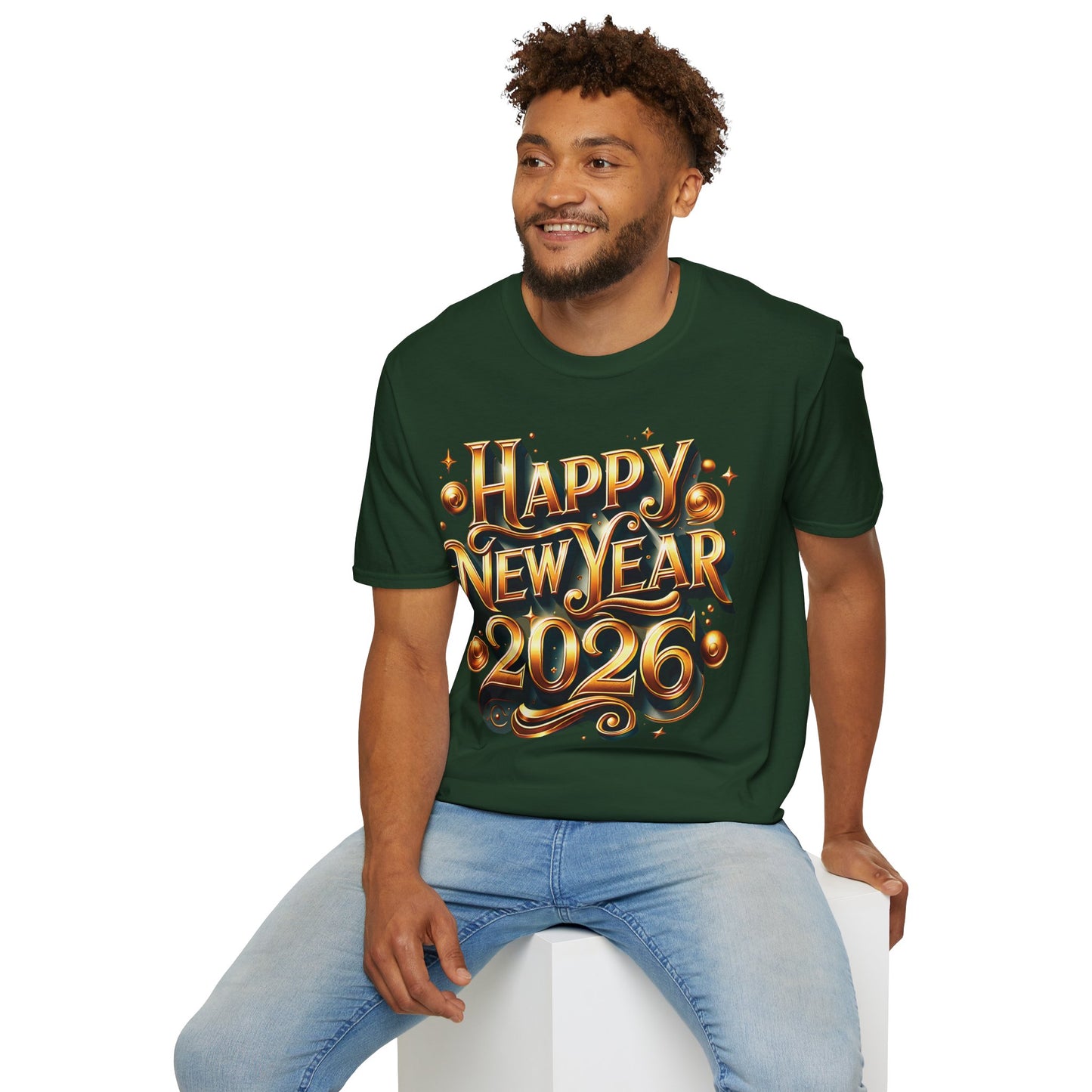 Happy New Year 2026 Unisex Softstyle T-Shirt