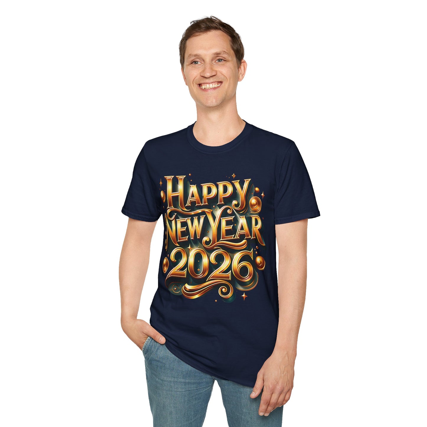 Happy New Year 2026 Unisex Softstyle T-Shirt