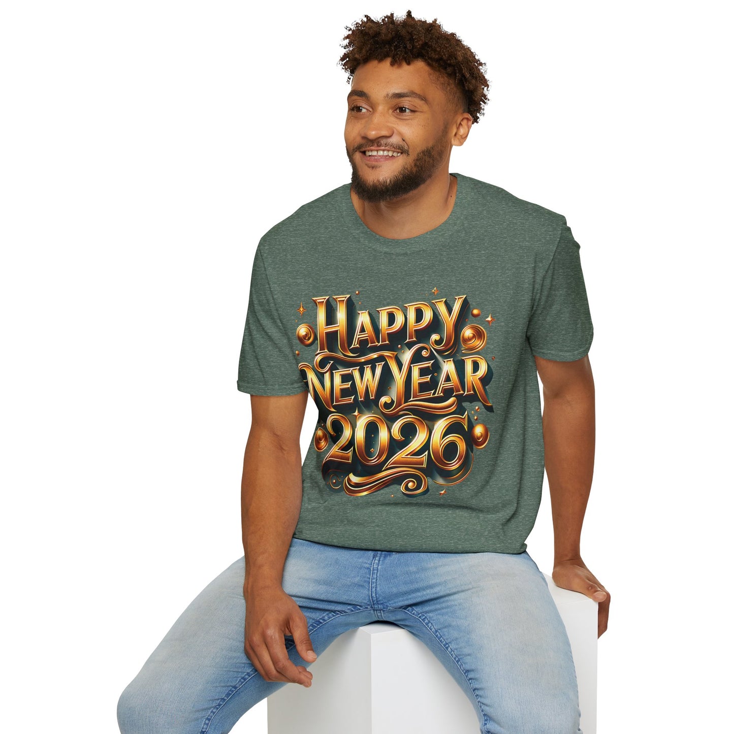 Happy New Year 2026 Unisex Softstyle T-Shirt