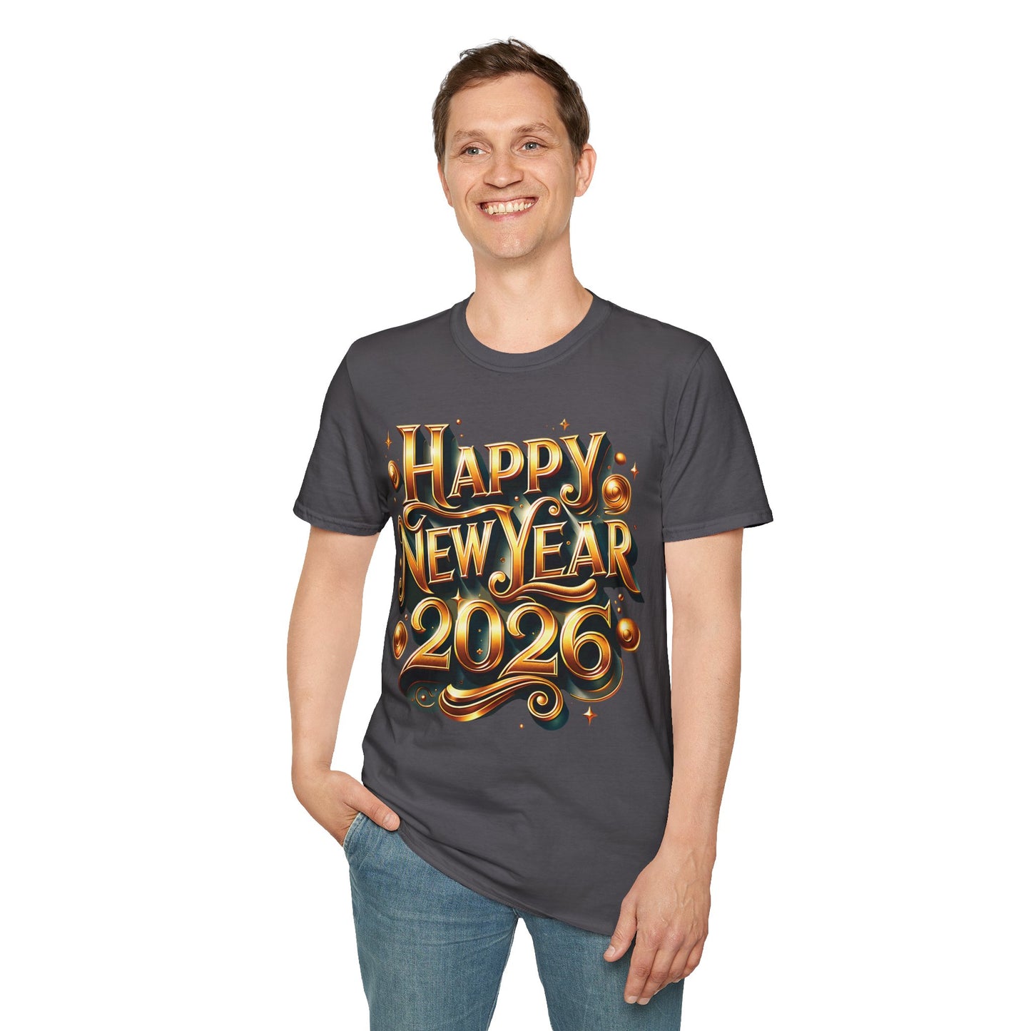 Happy New Year 2026 Unisex Softstyle T-Shirt