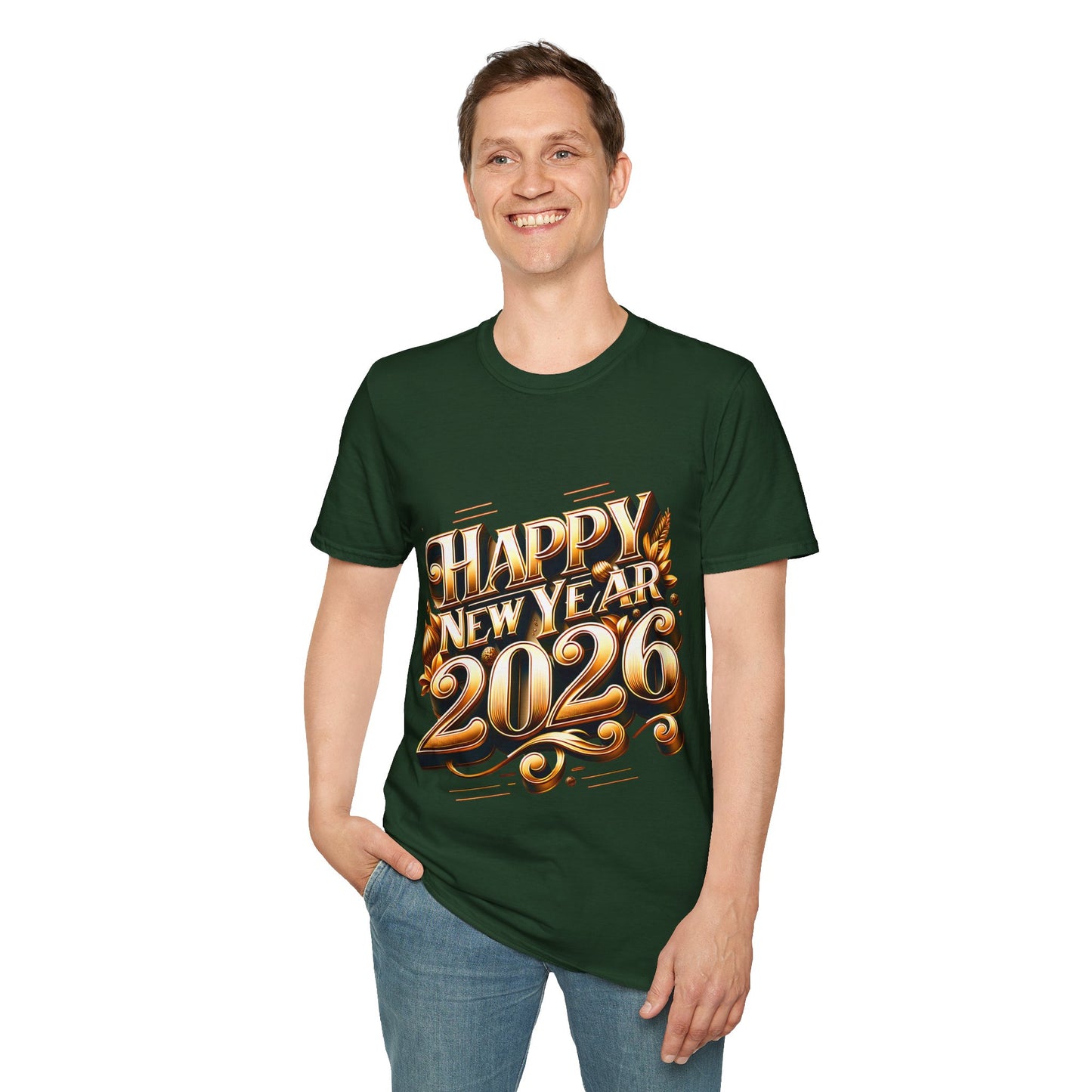 Happy New Year 2026 Unisex Softstyle T-Shirt