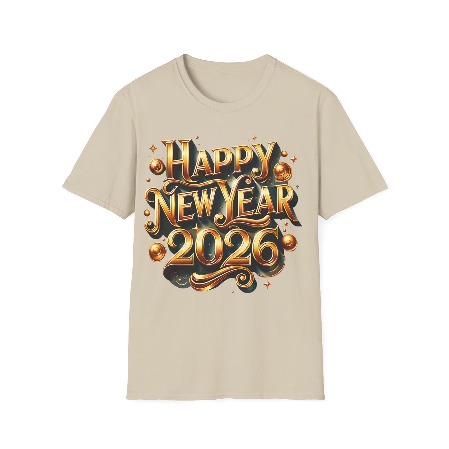 Happy New Year 2026 Unisex Softstyle T-Shirt