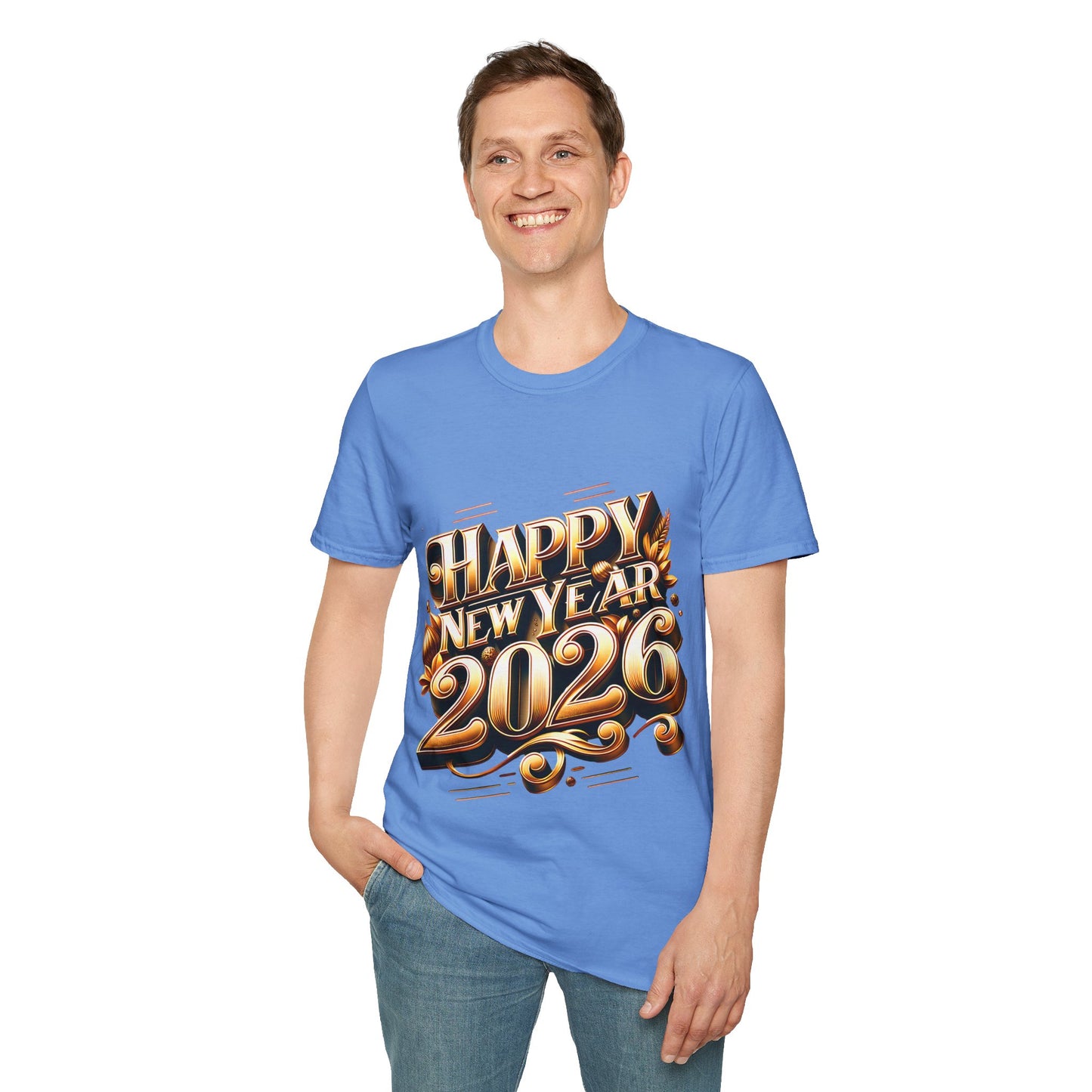 Happy New Year 2026 Unisex Softstyle T-Shirt