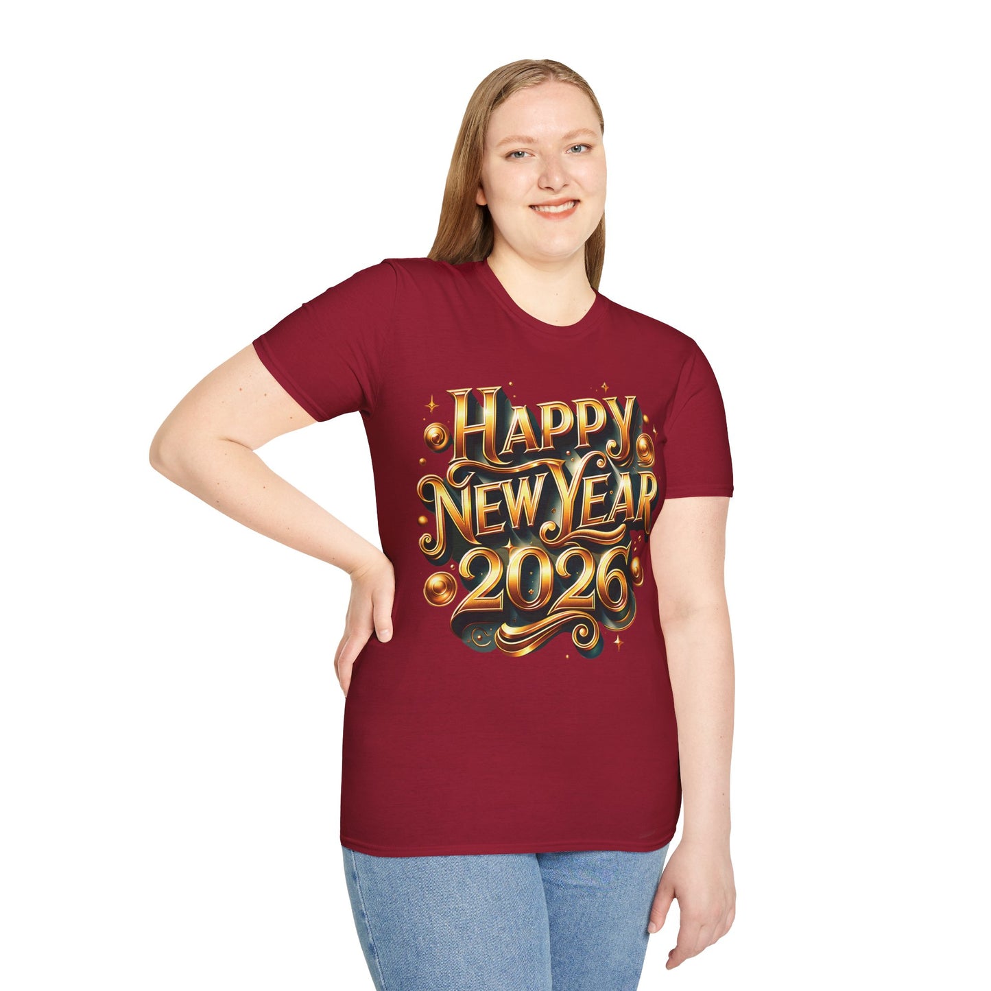 Happy New Year 2026 Unisex Softstyle T-Shirt