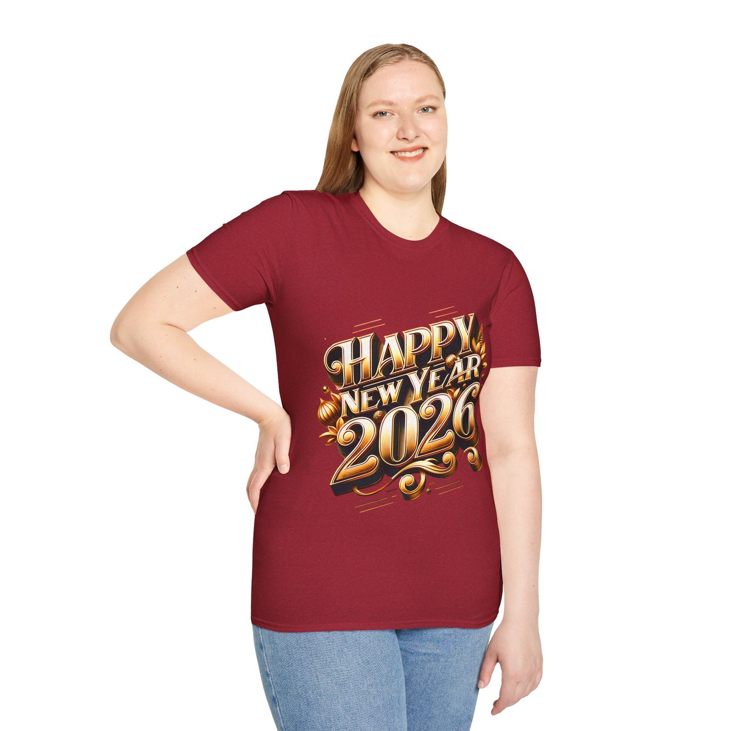 Happy New Year 2026 Unisex Softstyle T-Shirt