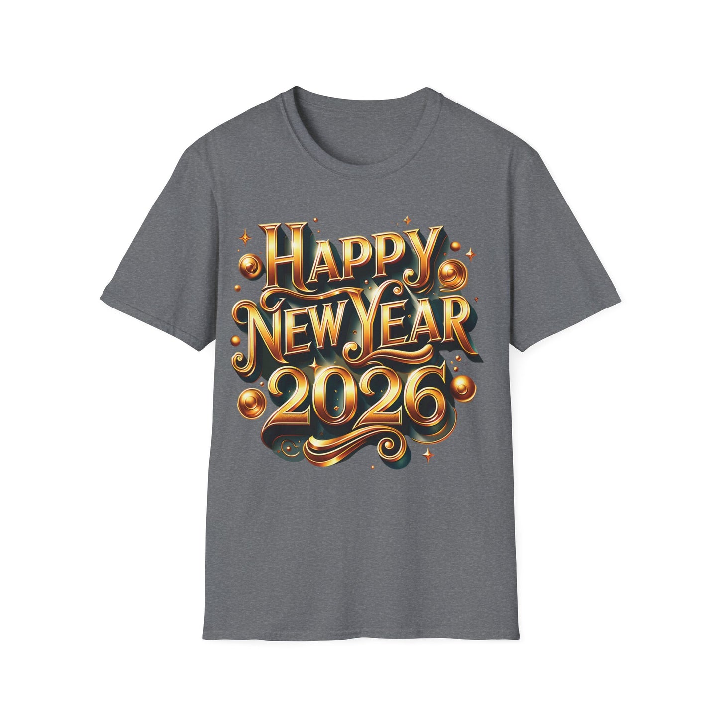 Happy New Year 2026 Unisex Softstyle T-Shirt