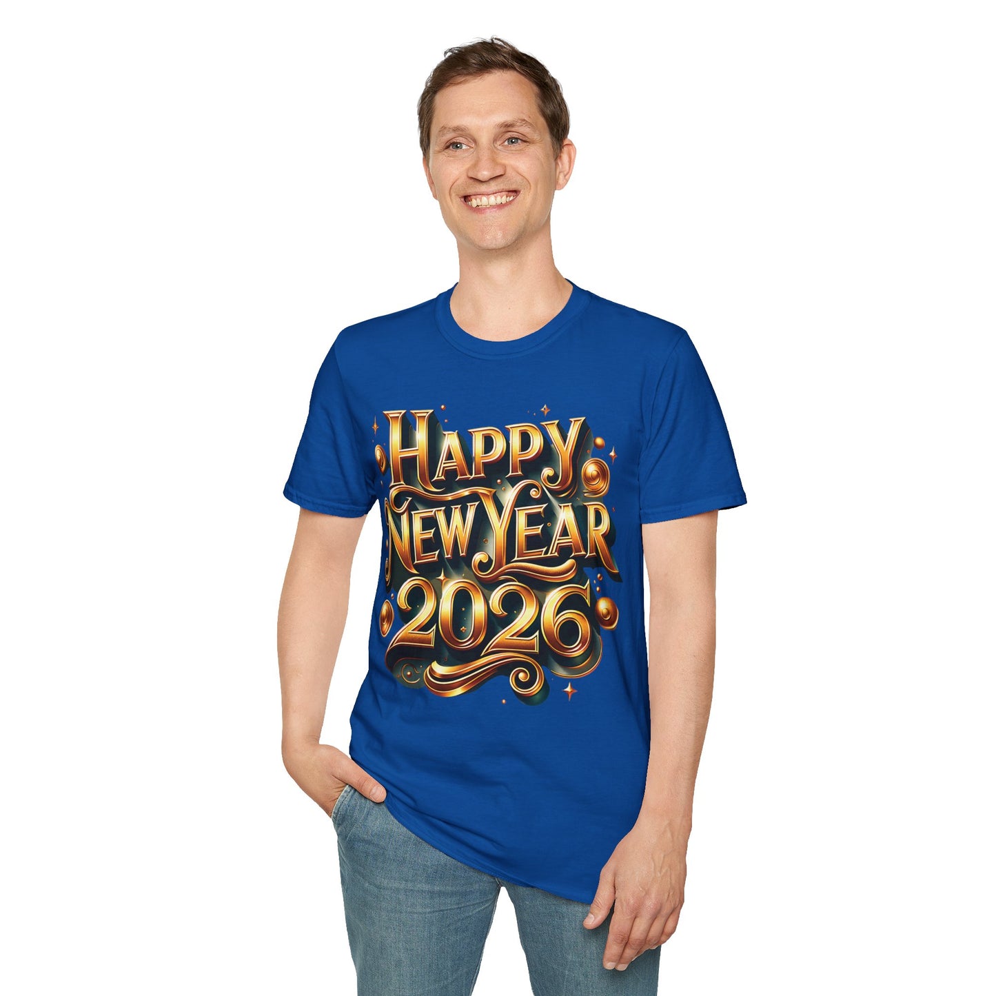 Happy New Year 2026 Unisex Softstyle T-Shirt