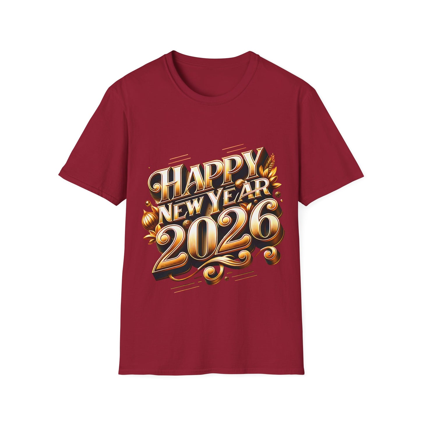 Happy New Year 2026 Unisex Softstyle T-Shirt
