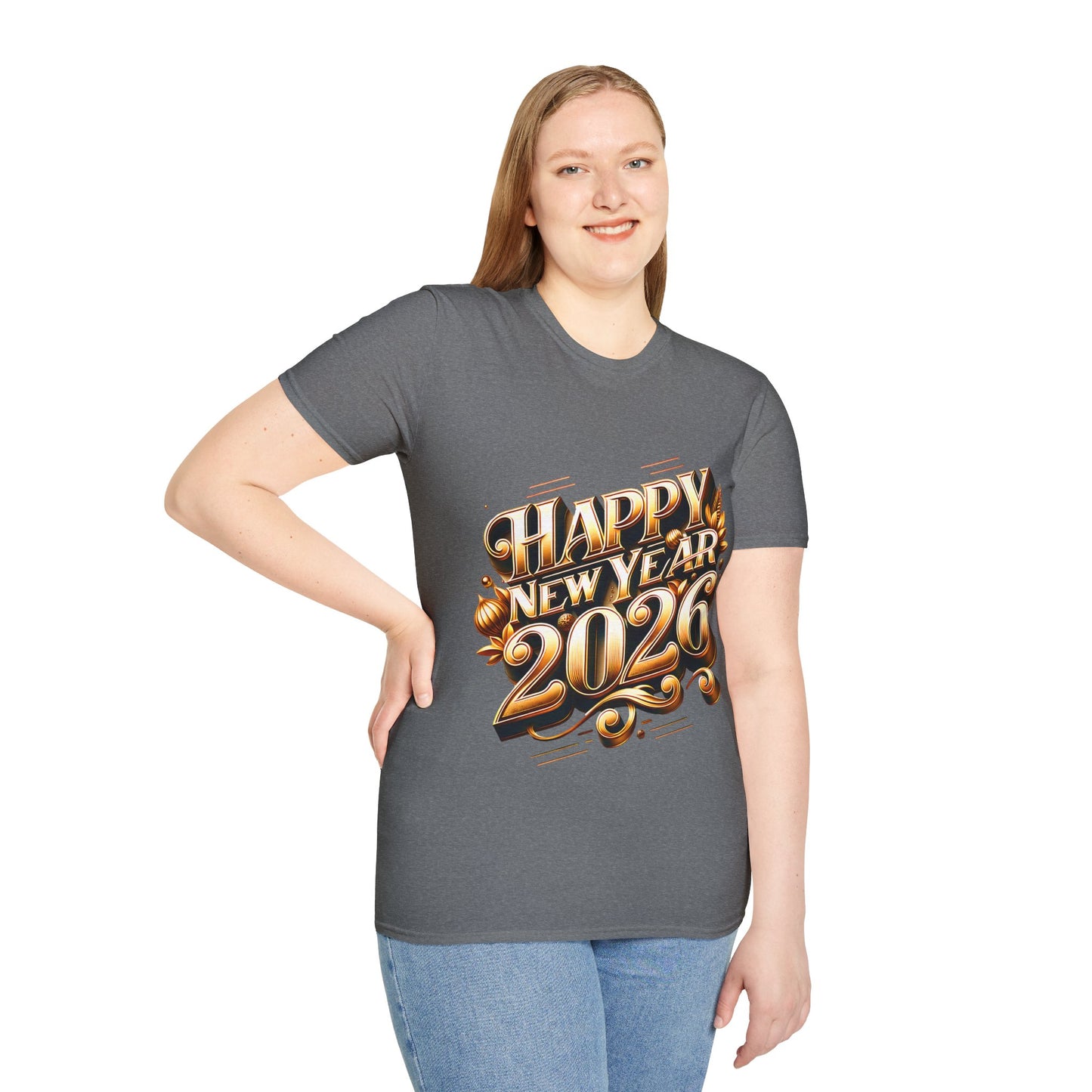 Happy New Year 2026 Unisex Softstyle T-Shirt