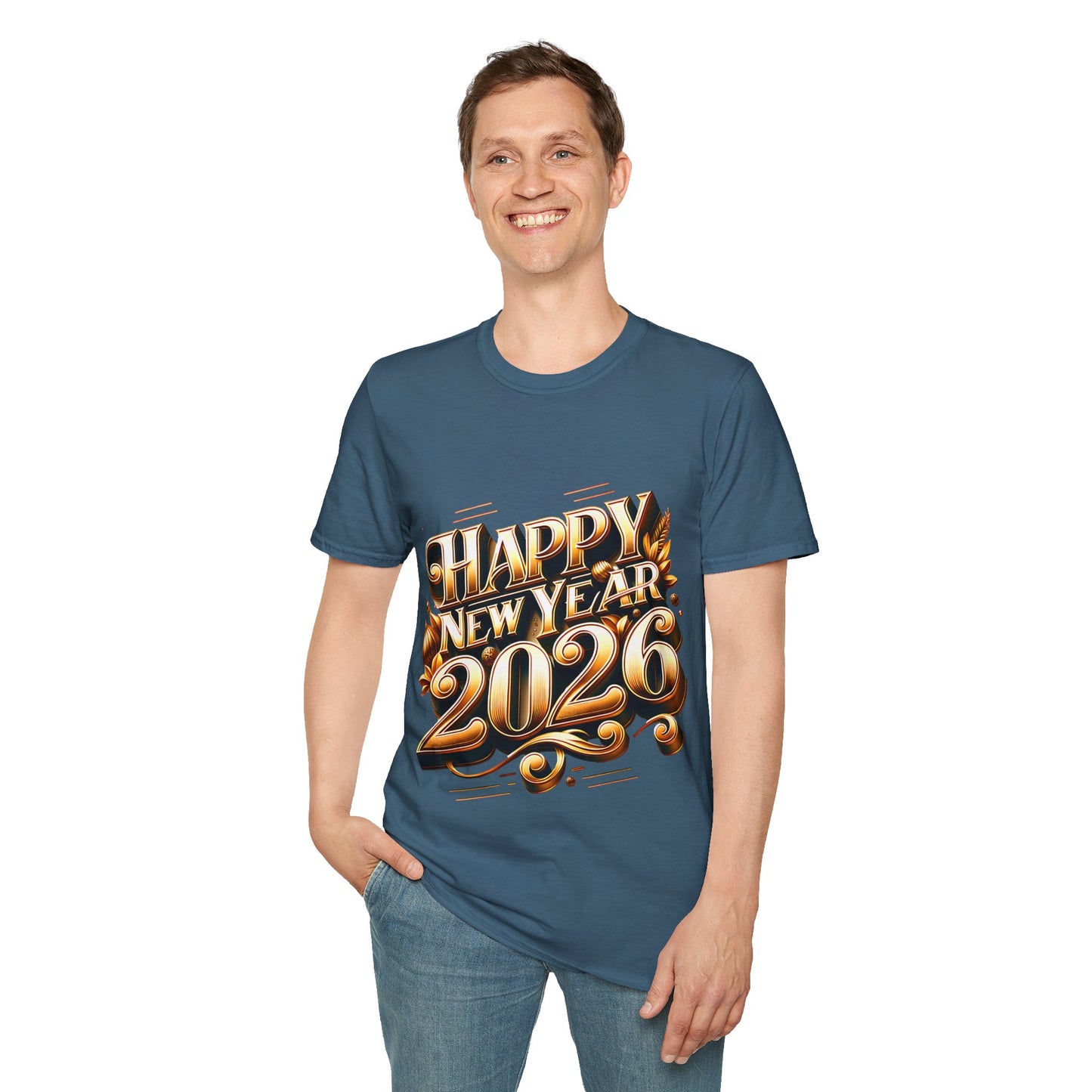 Happy New Year 2026 Unisex Softstyle T-Shirt