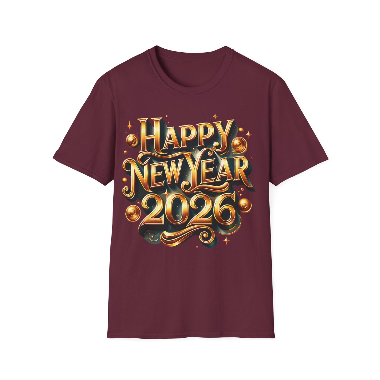 Happy New Year 2026 Unisex Softstyle T-Shirt