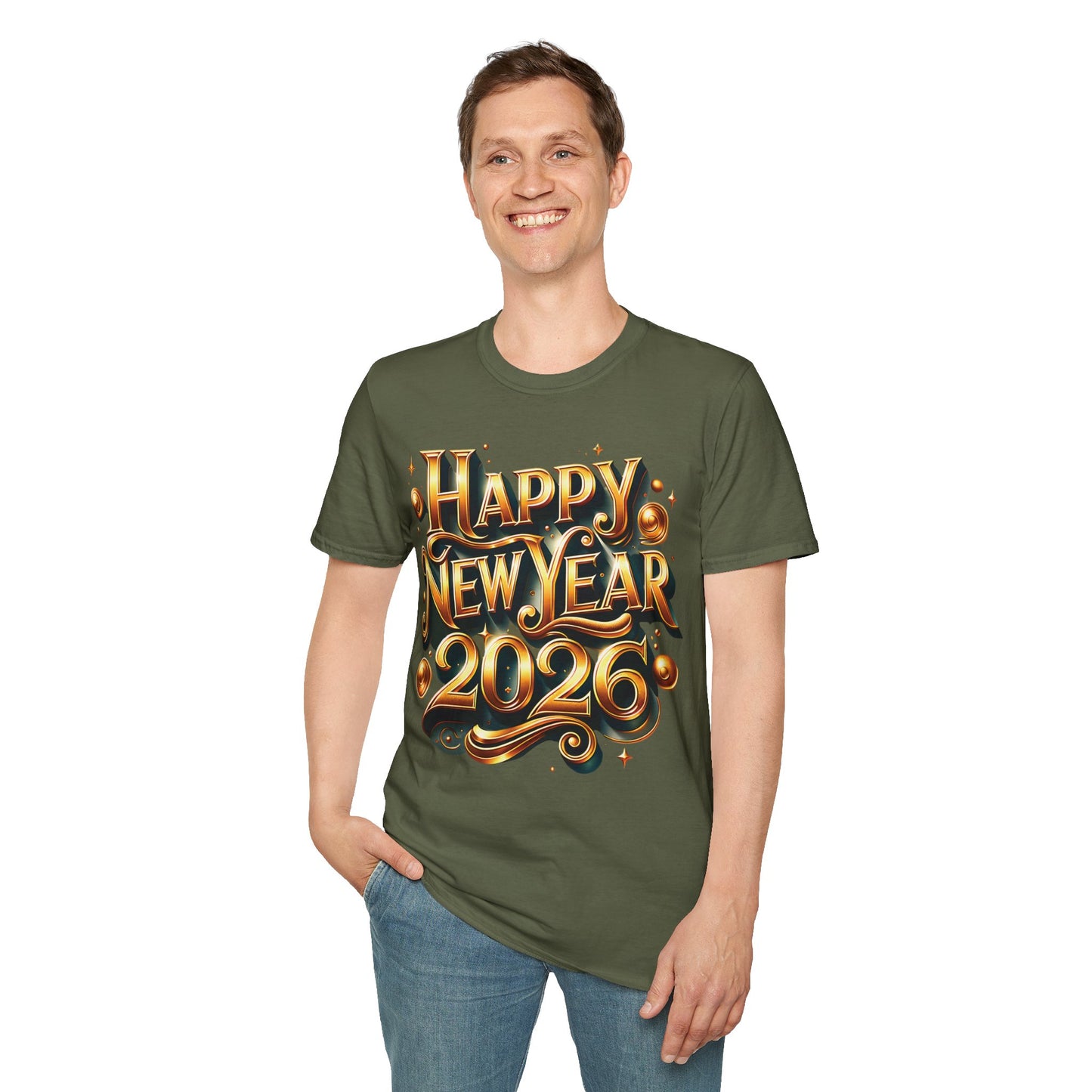 Happy New Year 2026 Unisex Softstyle T-Shirt