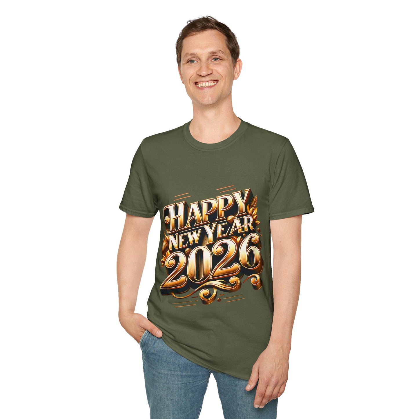 Happy New Year 2026 Unisex Softstyle T-Shirt