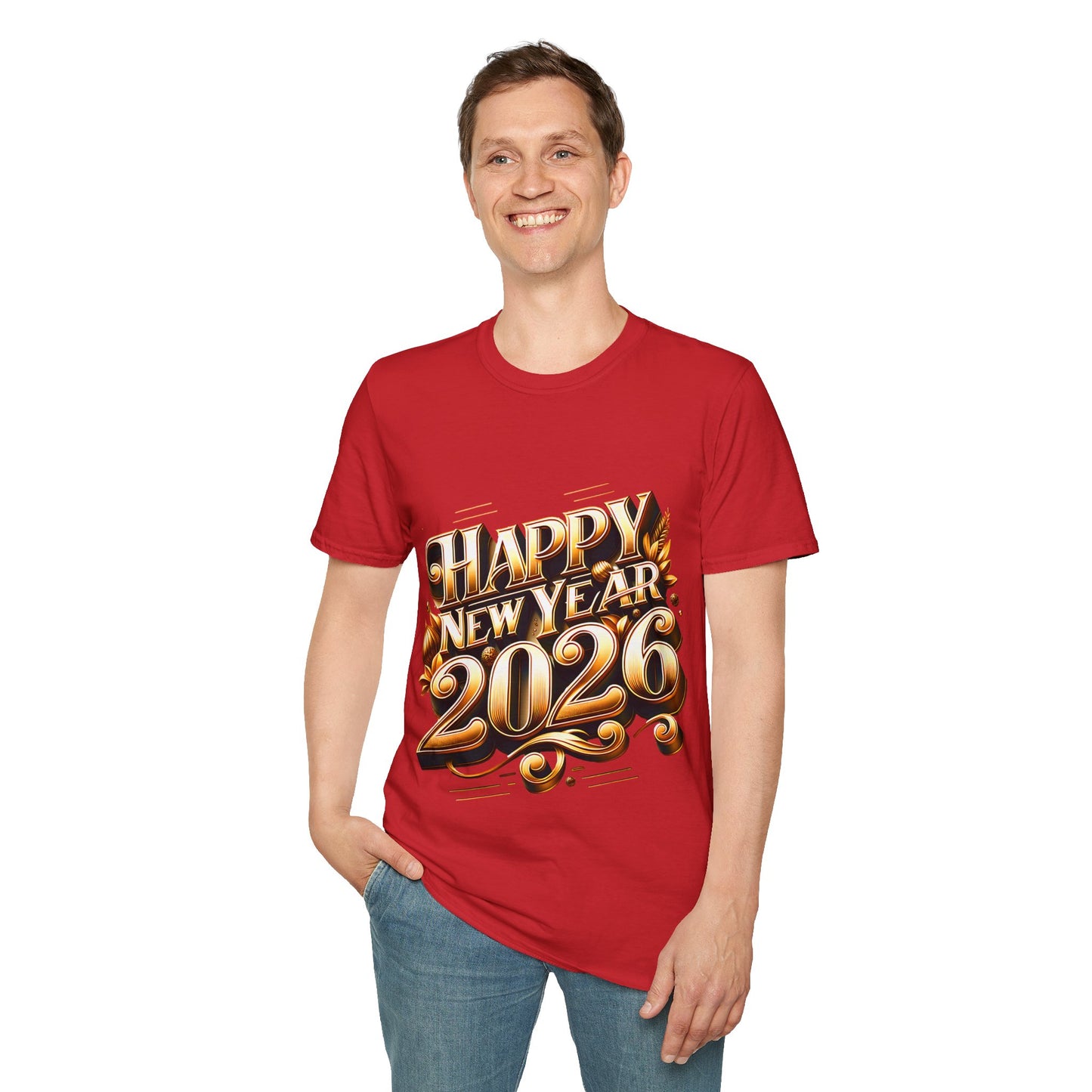Happy New Year 2026 Unisex Softstyle T-Shirt