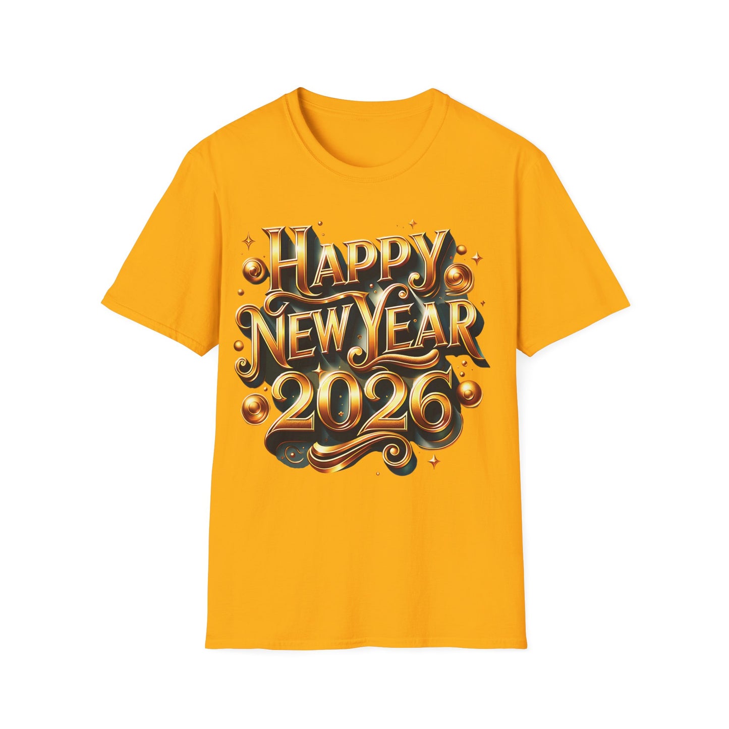 Happy New Year 2026 Unisex Softstyle T-Shirt