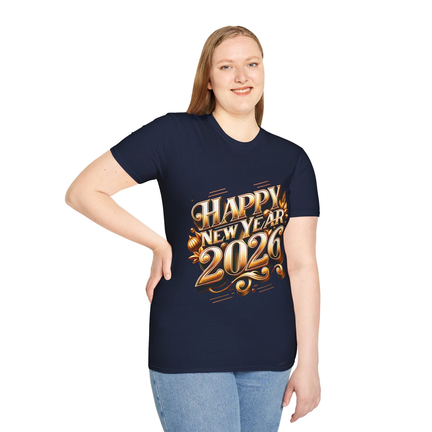 Happy New Year 2026 Unisex Softstyle T-Shirt