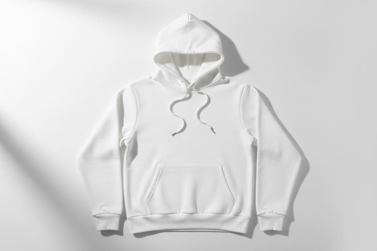 hoodie plain white